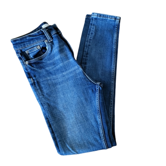 Zara Woman Premium Denim Collection Medium High Rise Wash Skinny Jean Size 2.